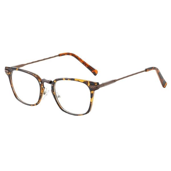 

fashion sunglasses frames retro women's glasses square korean plastic flat lens men's and ultra light round face hawksbill eyeglas, Black