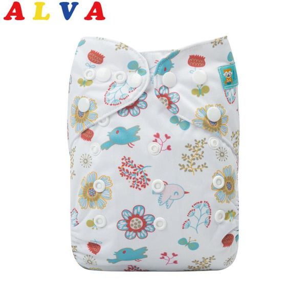 

cloth diapers alvababy waterproof baby reusable nappy with 1pc microfiber insert
