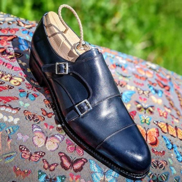 

dress shoes 2021 men black blue designer patent leather wedding hg325