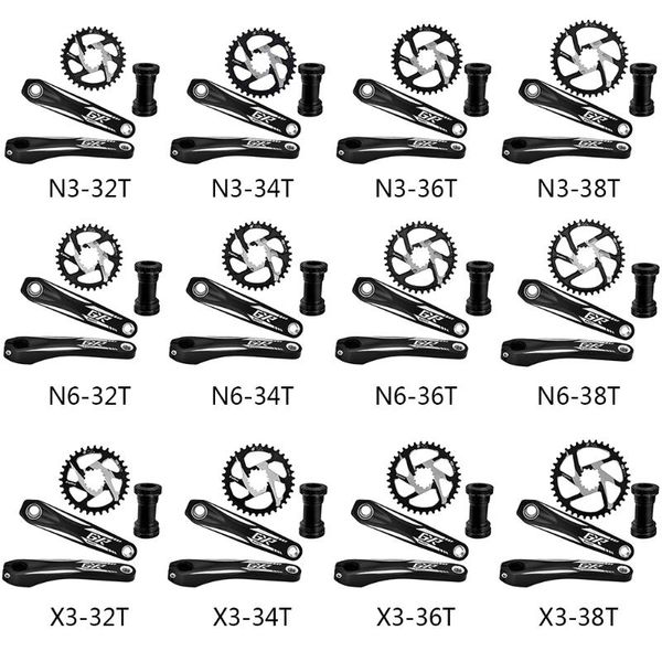 

bike heels & chainwheels 2021 crankset mountain crank arm set single speed 170mm