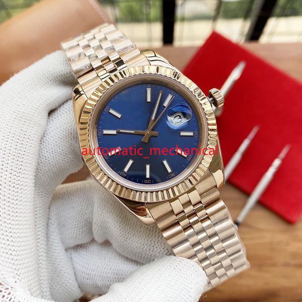 

fashion multicolor dial mens watch rose gold band u1 factory 41mm 126334 stainless steel jubilee automatic mechanical 904l sapphire luxury w, Slivery;brown