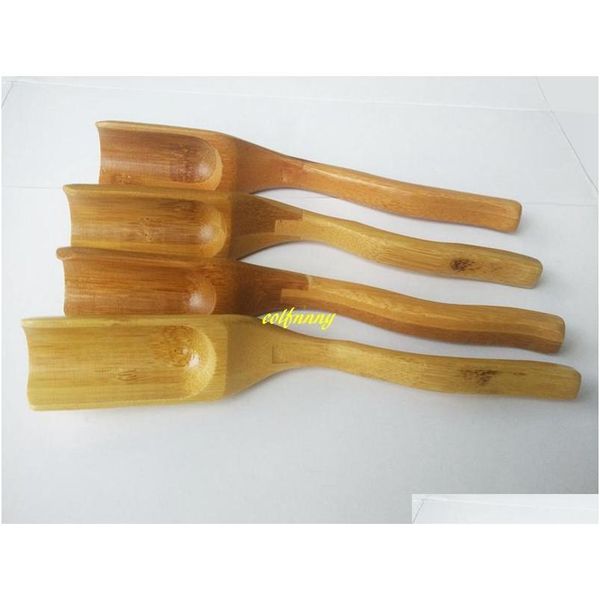 

100pcs/lot fast shipping new 18cm longth natural bamboo tea spoon coffee scoop jllshp outbag2007