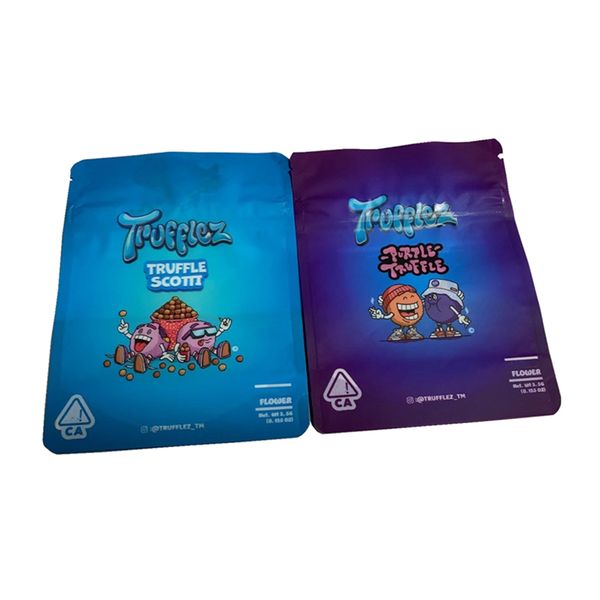 

new resealable edibles empty package packing bags trufflez scotti flower mylar bag packaging dhl fedex