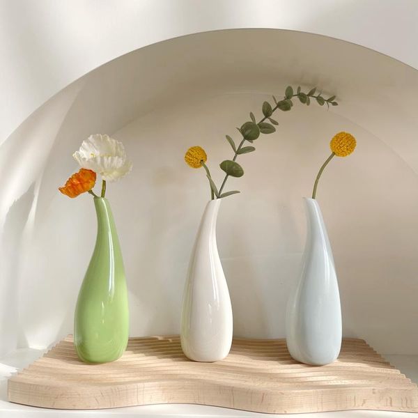

vases 1pcs nordic decoration home ceramic vase flower arrangement living room dining table po props pots decorative