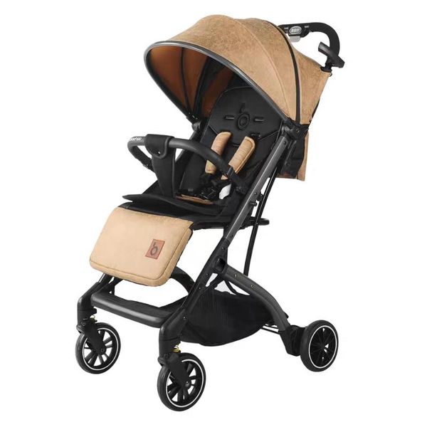 

strollers# baby stroller can sit, recline, light, and fold children's high landscape born one-key storage umbrella