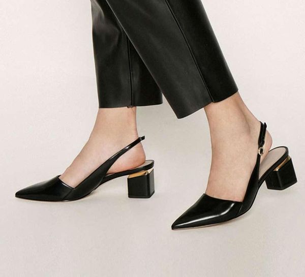 

dress shoes pumps fashion summer women's sandals low heels pointed ankle strap party pary, Black