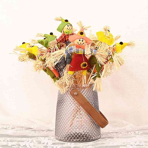 

witch clown doll scarecrow packaging making bouquet diy material flower art