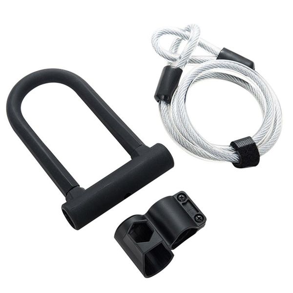 

bike locks bicycle u lock steel safety anti-theft mtb road cable u-lock set security cycling