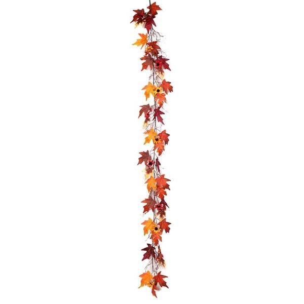 

artificial garland vine fall leave autumn hanging vine plants for wedding table thanksgiving