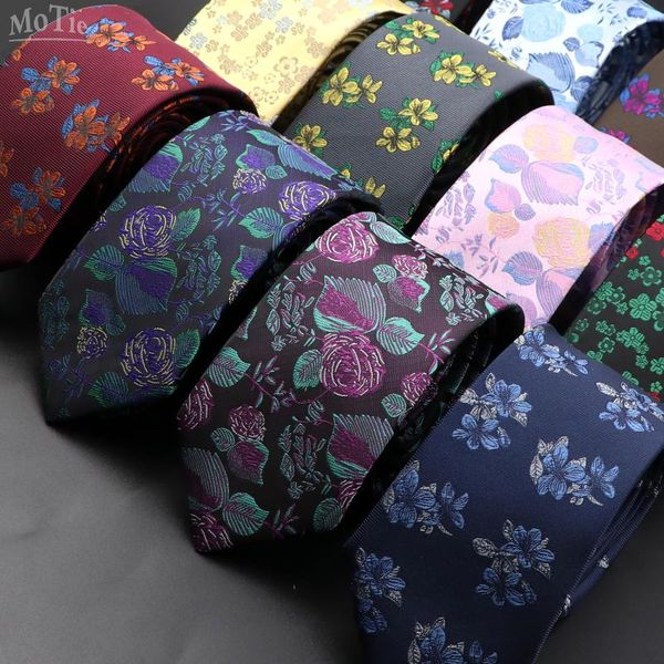 

neck ties men classic luxury tie pink red blue floral flower jacquard necktie for business wedding suit dress accessory gravatas gift, Blue;purple