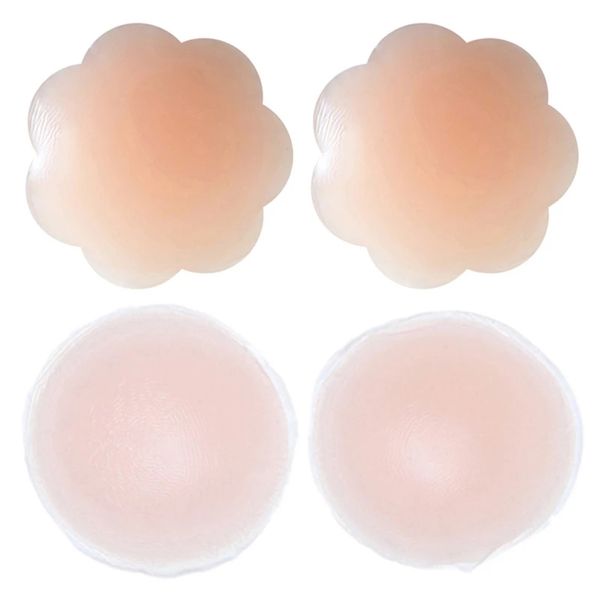 

women's intimates accessories women nipple cover reusable nipple covers charm boob tape silicone breast sticker cool cubre pezon woman, Black;white