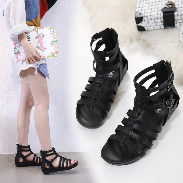 

women's shoes black women's sandals small shoes 2021 open-toed sandals comfortable