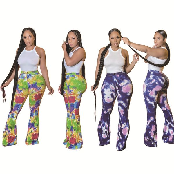 

women's micro flared trousers and wide leg, Blue