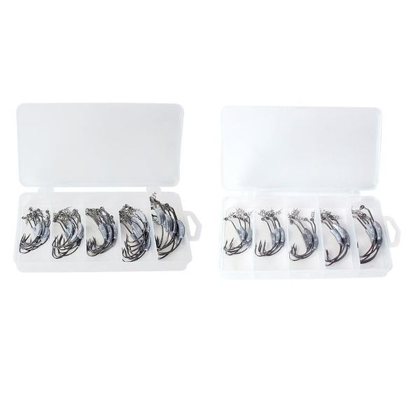 

25pcs/50 weighted fishing hook high carbon steel soft worm crank hooks