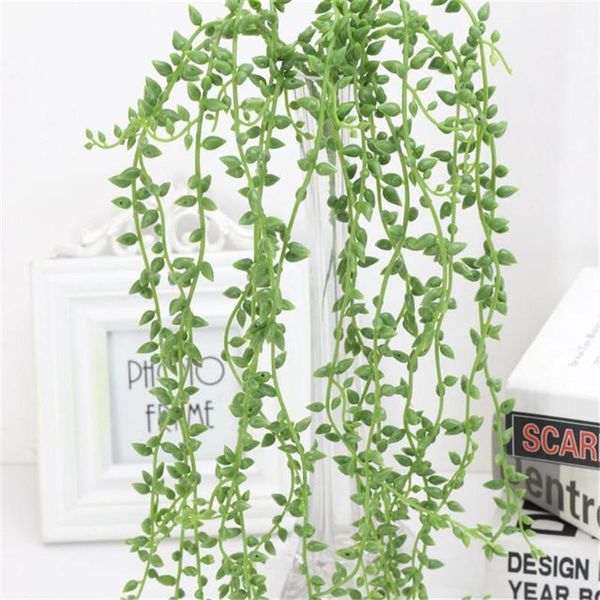 

84cm green artificial hanging lvy leaf succulent plants vines leaves diy home decor bar garden party wedding decoration