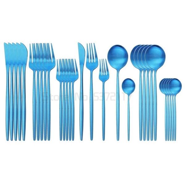 

flatware sets black gold dinnerware set 304 stainless steel mirror cutlery tableware dessert fork home accessories