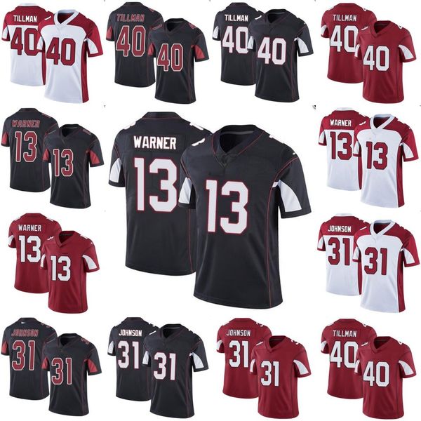

arizona cardinals men #40 pat tillman 13 christian kirk 31 david johnson women youth limited season jersey, Black