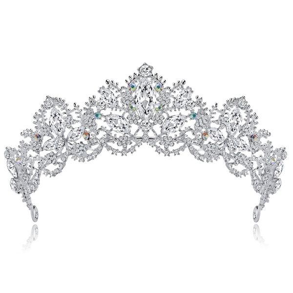 

diamond dinner bridal wedding hair bridal crown ornament, Black;brown