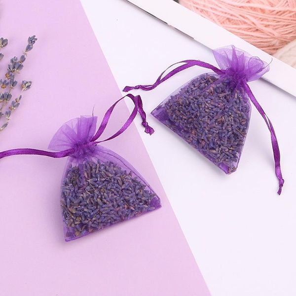 

decorative flowers & wreaths natural lavender bud dry flower sachet bag car room aromatic air refresh desiccant home fragrance sachets moth