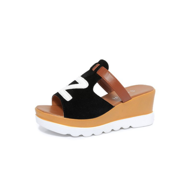 

dress shoes cool sandals 2021 summer women's leisure fashion all-round professional beach on the front line of production, education a, Black