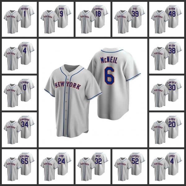 

new york mets men marcus stroman robinson cano steven matz yoenis cespedes robert gsellman replica road women youth jersey, Black