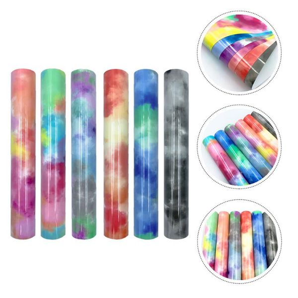 

window stickers 6pcs heat transfer engraving films diy t-shirt bag clothing craft