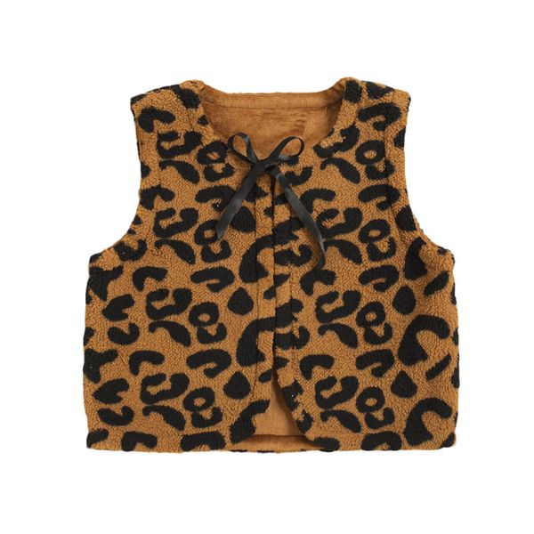 

waistcoat kids coat children winter warm vests girls clothes children's jacket autumn rocking velvet leopard print plaid sleeveless boy, Camo
