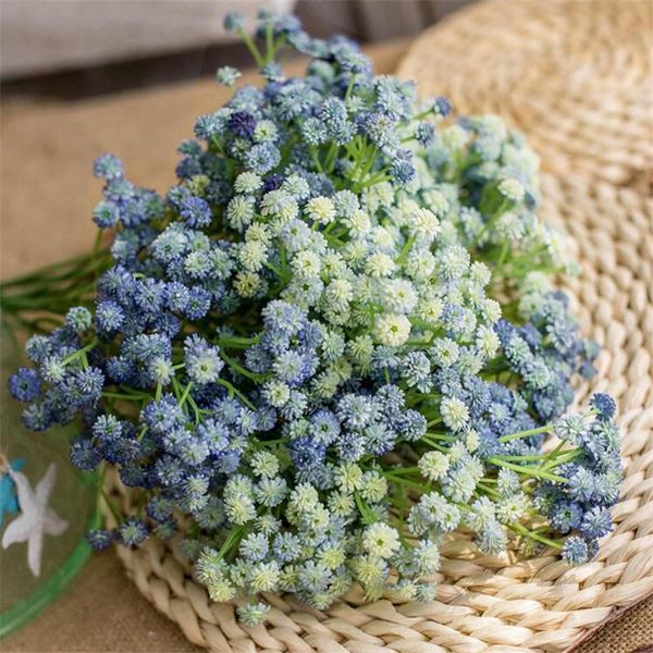 

decorative flowers & wreaths one soft glue gypsophila flower stem artificial babysbreath plant for wedding centerpieces floral decoration