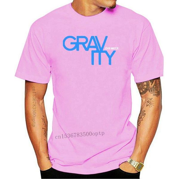 

men's t-shirts john mayer gravity tee tshirt men t-shirt black, White;black