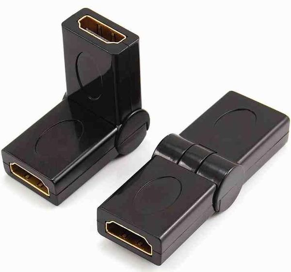 

audio cables & connectors to coupler extender adapter plug female cable connector for 1080p hdtv 180 degree rotating hd