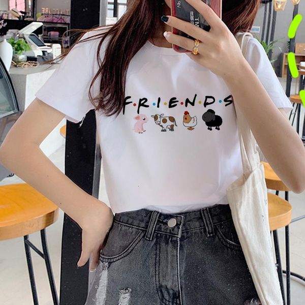 

new vegan cute pig harajuku ullzang t shirt women style fashion t-shirt 90s graphic white tshirt kawaii printingtee female