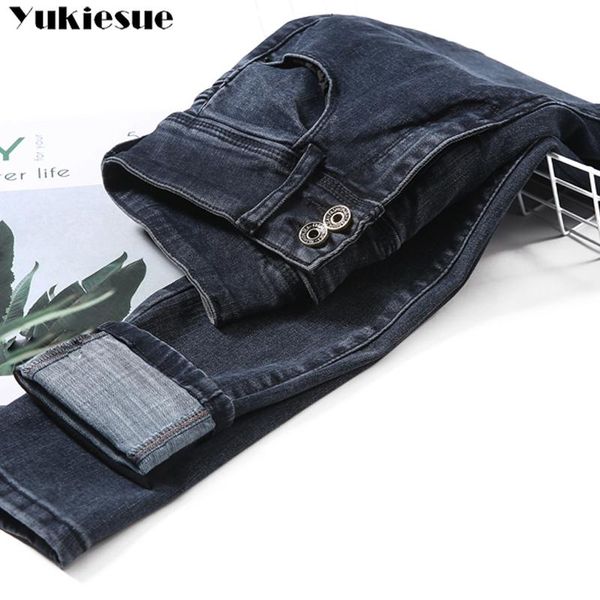 

women's jeans vintage ripped denim mom woman high waist blue pencil pants for women 2021 spring summer jean female boyfriend