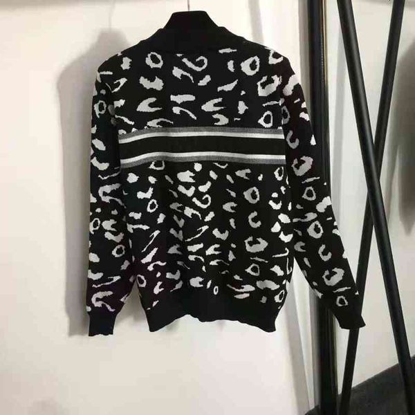 

women's two piece pants knit sport suit animal cow letter print long sleeve zipper cardigan coat tracksuits set vyyt, White