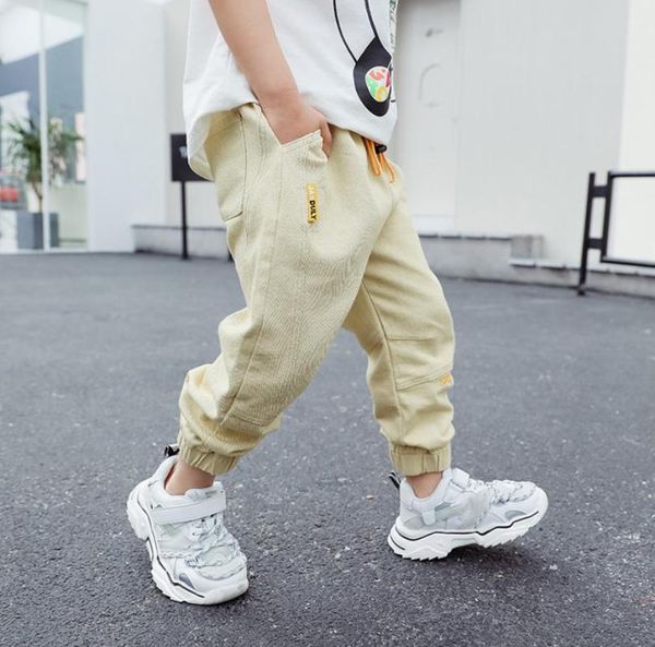 

trousers children's pants 2021 spring & autumn casual boys hip hop trend tide loose ins beam kids baby infant 2-8y, Blue