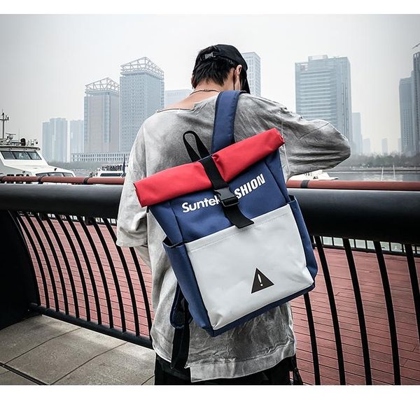 

wz182 2021 new men's fashion trend personality casual backpack women