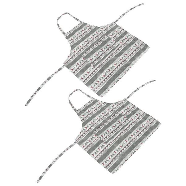 

aprons 2pcs barber haircut apron christmas for cooking housework hair cutting