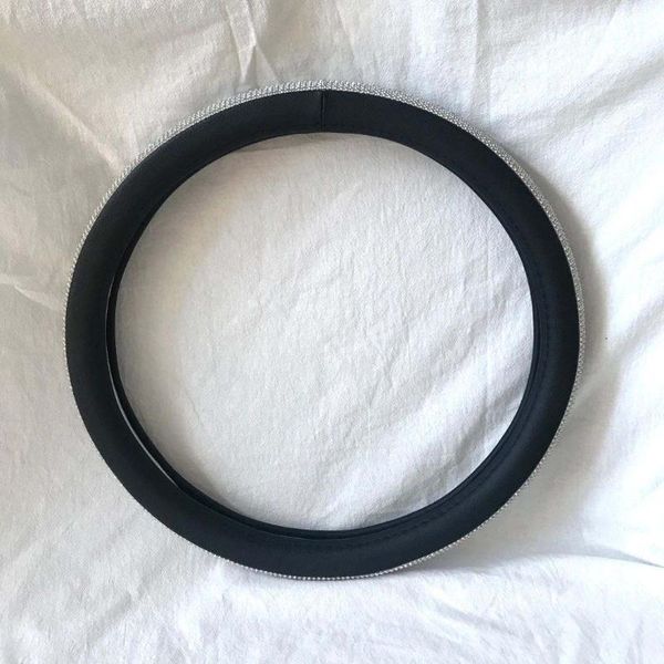 

steering wheel covers factory leather and pvc 36-40cm universal rhinestone cover