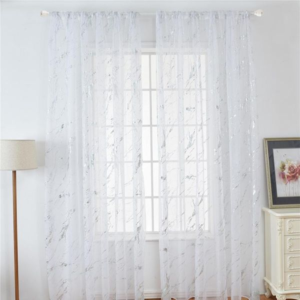 

curtain & drapes gold silver marble striped printed white tulle blackout curtains smooth living room bedroom balcony window garden decoratio