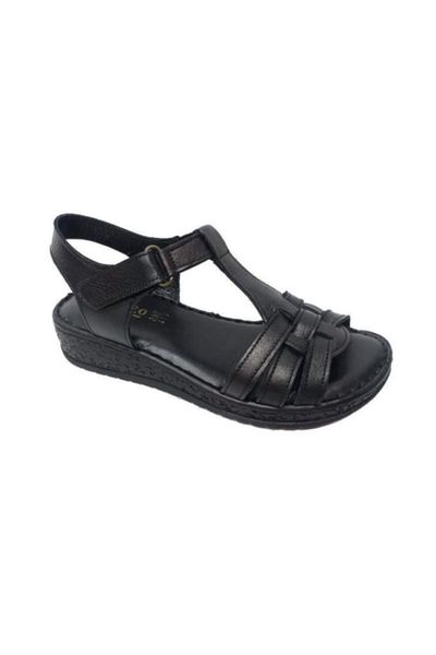 

sandals caprito 012 genuine leather anatomical female, Black