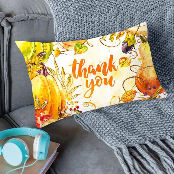 

pillow case thanksgiving linen sofa pumpkin cushion cover home decoration pillowcases housse de coussin throw cover#25