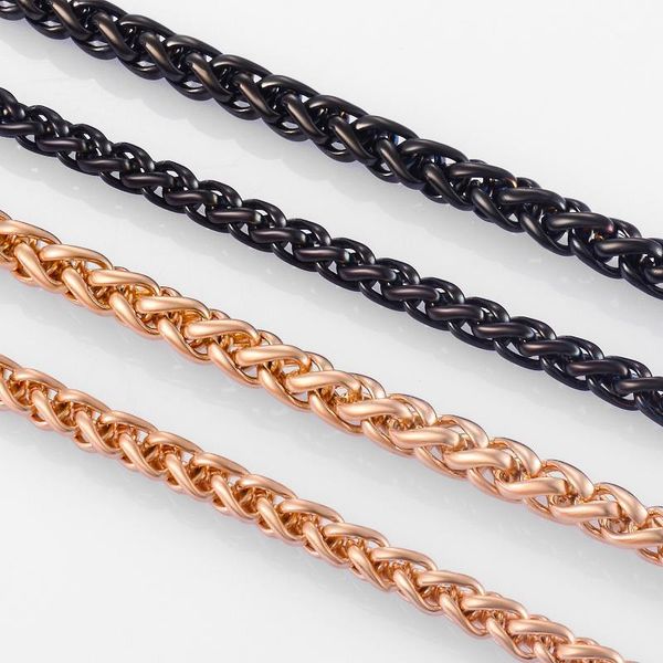 

chains stainless steel classic necklace hip hop men and women jewelry1, Silver