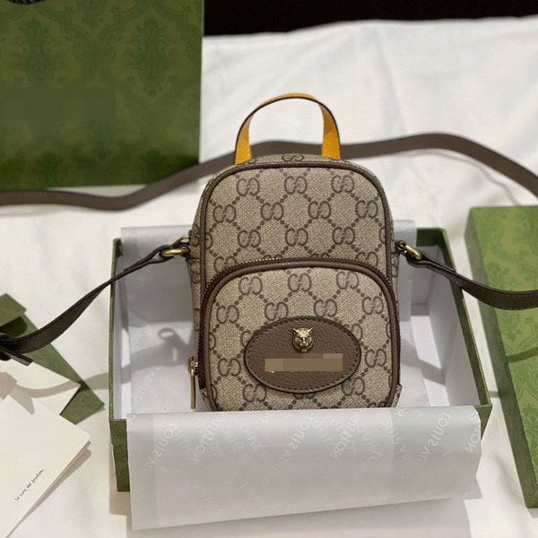 

2021 new bag men's and women's same tiger head mobile phone bag fashion versatile network red star same luxurys designers bagsysj