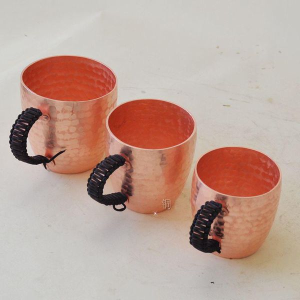 

mugs 1 pc pure copper cup mug handmade thick handle beer coffee milk container