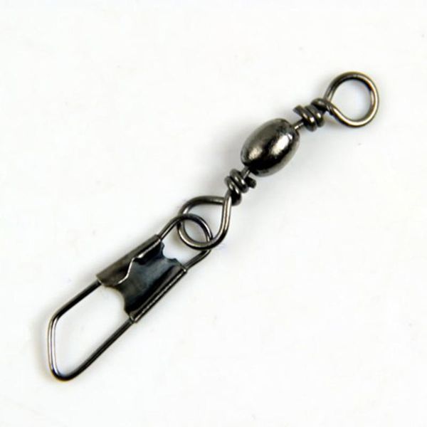 

100pcs fishing pin barrel swivel solid rings pin fishing connector link solid rings interlock snap barrel swivel fishhooks