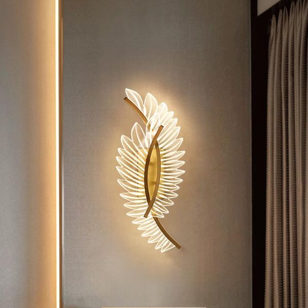 

wall lamp artpad lights for home modern living room bedroom aisle decoration copper sconces interior lighting ac96v-260