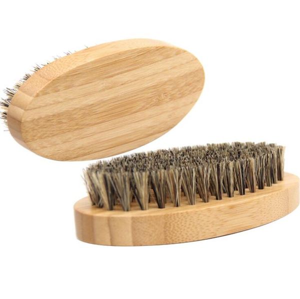 Escova facial oval da escova do javali escova facial do javali escova do javali escova de bambu para homens que preparam o Amazon