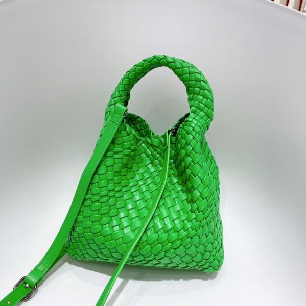 

soft leather woven large capacity tote bag shoulder underarm crossbody bag