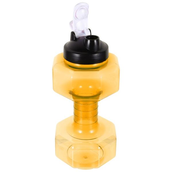 

1pc dumbbell shape water bottle sports drinking bottle fitness water