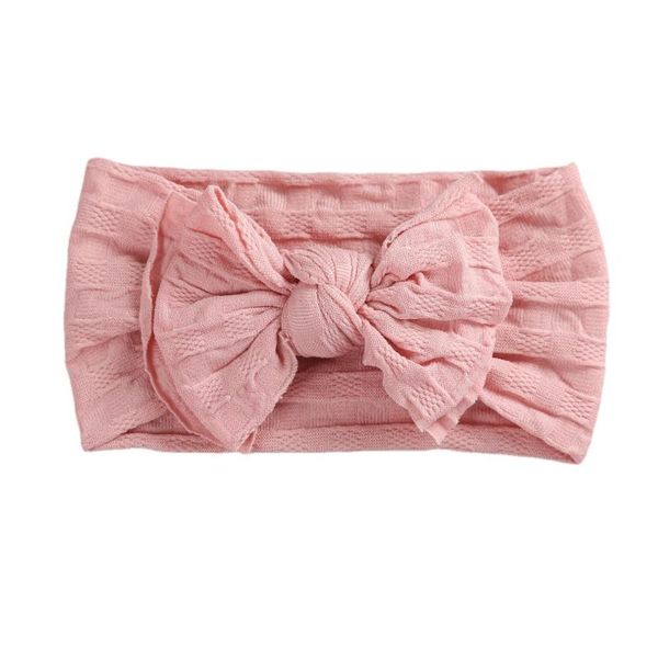 

hair accessories check jacquard soft elastic wide nylon double layer bow kids headwears baby headbands, Slivery;white