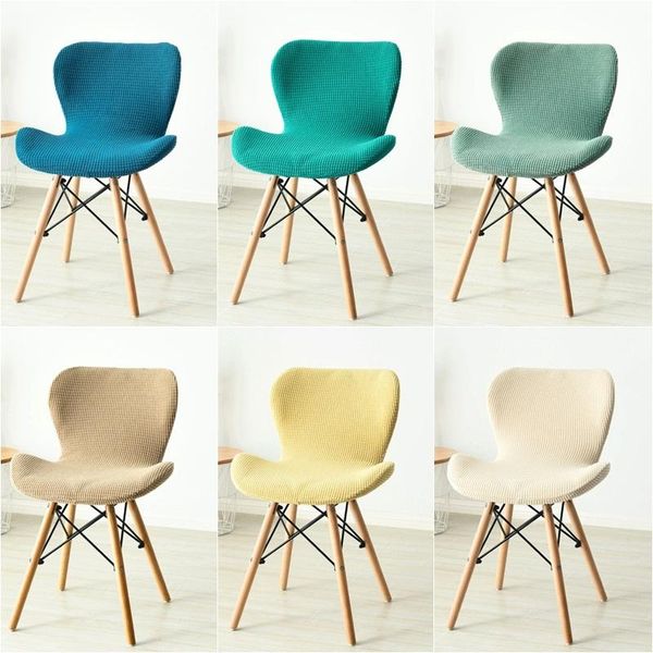 

chair covers 1/2/4/6pcs curved cover nordic spandex dining stool slipcover butterfly shape stretch washable accent seat